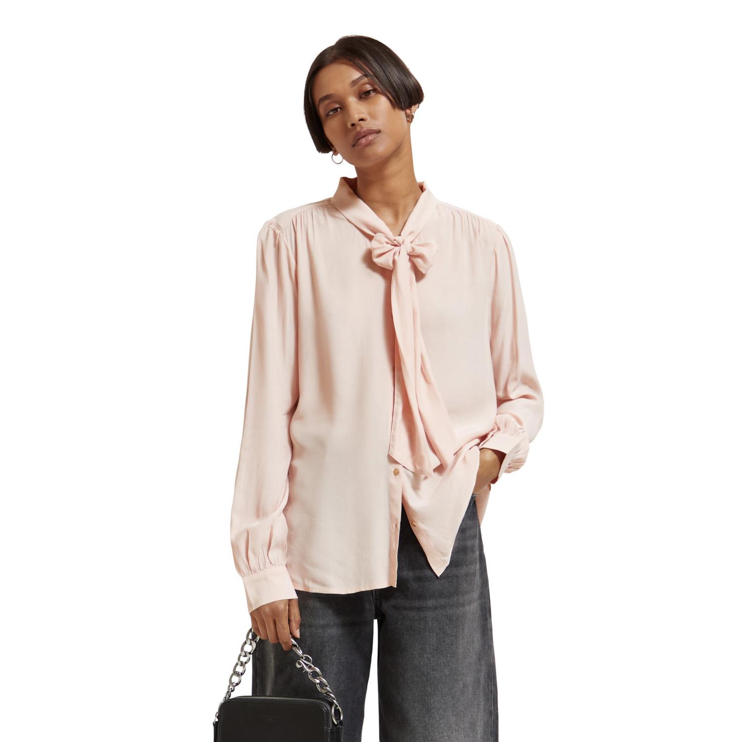 Scotch & Soda Shirt With Tie Neck